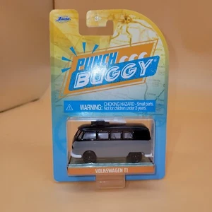 Jada Punch Buggy VW Van Gray/Black 1/64 Diecast VOLKSWAGEN T1 Slug Bug - Picture 1 of 9