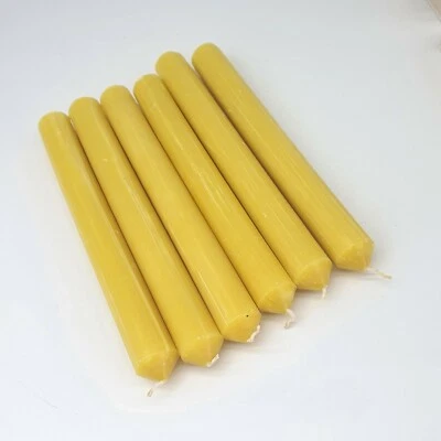 6 x 100% Pure Beeswax Meditation Prayer 22mm Candles,Candle -  AUSTRALIAN MADE - Image 1 of 2