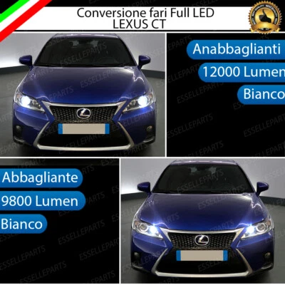 KIT FARI FULL LED PER LEXUS CT ANABBAGLIANTI ABBAGLIANTI 6000K CANBUS MONO LED - Immagine 1 di 3