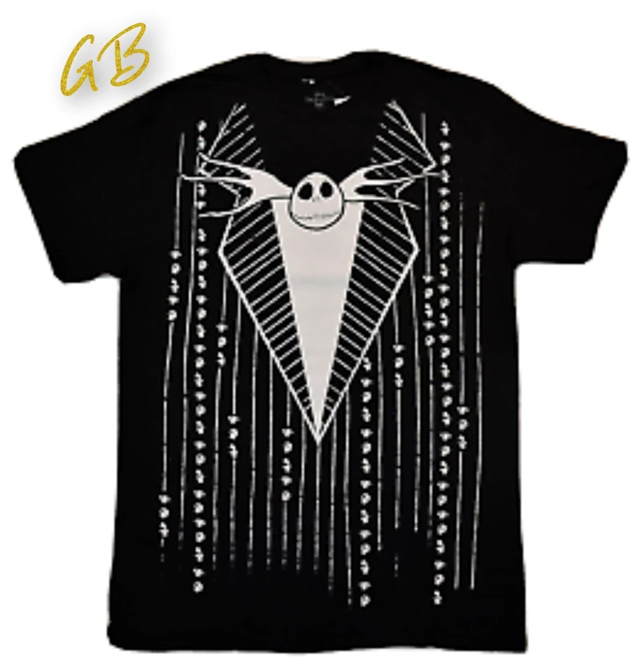 Ночь перед Рождеством Хэллоуин тема унисекс футболка размеры Med и Lg новый - Изображение 1 из 1