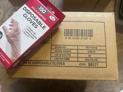 Tidyz 150 Multipurpose Disposable & Recyclable Gloves Powder/Latex, Allergy Free