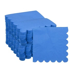 Cocktail Napkins, 200 Pack Light Blue 2-Ply 10" x 10" for Dinner Wedding Bar - Picture 1 of 7
