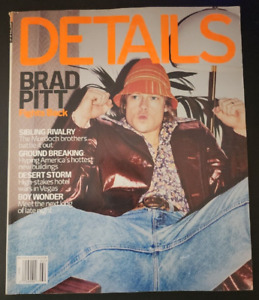 Details Magazine January/February 2001 Brad Pitt Franka Potente No Label