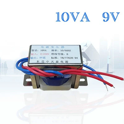EI48*24 9VAC Transformer 10VA/9V 1A 220Vac To 9Vac 50/60Hz 10W Power Supply - Image 1 of 4