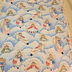 GRANDMA ANGELS FABRIC by SANDI GORE EVANS 1 3/4 Yards x 46" HARD TO FIND ! - Picture 1 of 4