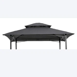 Unbranded Grill Gazebo 5'X8' Replacement Canopy Bbq Tent Metal Rectangle Gray - Picture 1 of 5