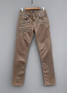 Authentic Men's DOLCE & GABBANA Zipped Multi Pocket Jeans Pants Beige Size 32 - Picture 1 of 12