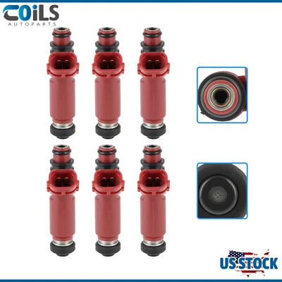 6Pcs Fuel Injectors For 3.5L Mitsubishi Montero 2001 2002 High Performance - Изображение 1 из 4