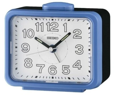 SEIKO loud alarm clock luminous quite sweep night LED light QHK061 - Image 1 of 4