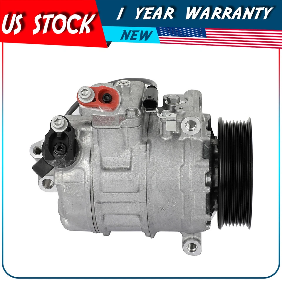 New AC Compressor Fits BMW 335i xDrive 3.0L 2009 2010 2011 2012 2013 - Image 1 of 4