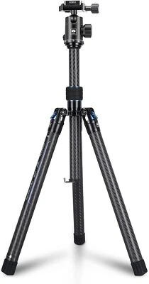 Sirui AT-125+E-10 Carbon Fiber Traveler XII Tripod w/ E-10 Ball Head 17 LB Load - Image 1 of 4