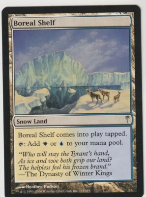 Magic The Gathering Coldsnap - 4x BOREAL SHELF NM-M Uncommon MTG Snow Land CARD  - Image 1 of 3