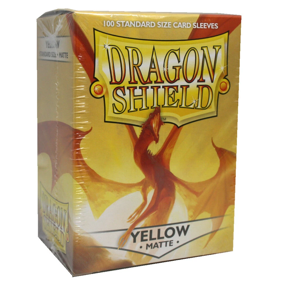 2x Dragon Shield Matte Sleeves - Yellow (2x 100 Sleeves) - Bild 1 von 1