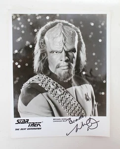 Star Trek Michael Dorn As Lieutenant Worf Signed 8x10 Photo -Autographed - Picture 1 of 5