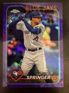 George Springer 2024 Topps Chrome Logofractor Purple Refractor /250 #134 - Picture 1 of 2