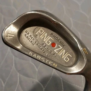 Ping Zing 4 Iron Red Dot JZ Steel Shaft Stiff Flex Men's RH 40" Vintage - Picture 1 of 12