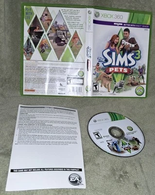 The Sims 3 Pets XBOX 360 Kinect Sensor Simulation EA Life People Animals - Image 1 of 3