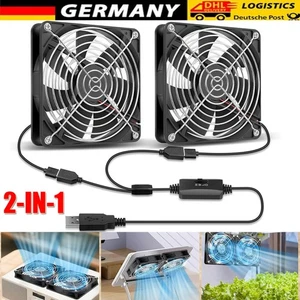 Wentylator 2 w 1 USB 140mm Cichy wentylator obudowy PC PC Regulowany podwójny wentylator - Zdjęcie 1 z 17