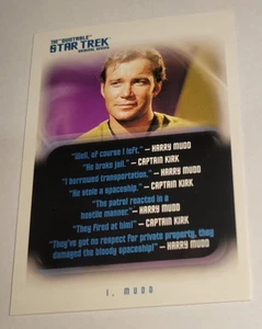 The Quotable Star Trek Original Series Card #90 Captain Kirk Spock I, Mudd TOS - Picture 1 of 4