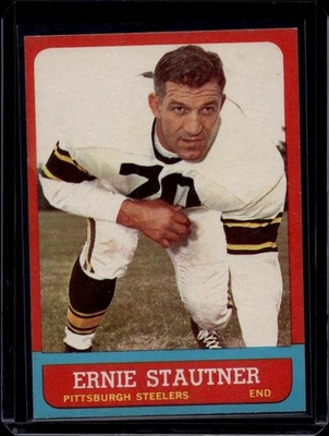 1963 Topps Football Set Break #129 Ernie Stautner, Ex/Nm, SP, HOF - Image 1 of 2
