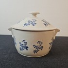 Ancienne Soupière Faïence de Saint Uze Décor Floral