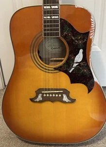 Epiphone Dove Studio Acoustic-Electric Guitar Vintage Burst - Picture 1 of 7