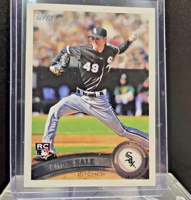 2011 Topps Chris Sale 新秀卡 #65 (RC) 白色袜队 — 第 1/2 张图片