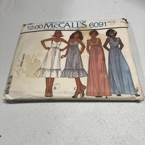 McCall's Sewing Pattern 6091 Misses Dress Petite Size 6 8 Cut VTG - Picture 1 of 5