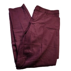 Chaps Damen 16WL Hose Burgund Perfekt Poliert Schlankmacher Stretch Neu mit Etikett NEU - Bild 1 von 17