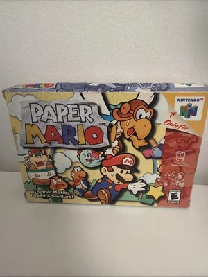 Paper Mario (Nintendo 64, 2001) N64 BOX ONLY NO GAME - BOX BOX BOX ONLY - Изображение 1 из 4