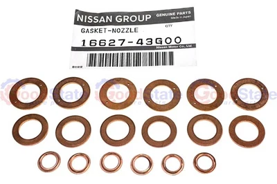 GENUINE Nissan Patrol GQ Y60 GU Y61 TD42 4.2L Injector Washer Kit Sealing Washer - Image 1 of 4