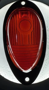 Vintage KD 540/LS 351 Red Cab Marker Clearance Lens W/trim travel trailer Glass - Picture 1 of 5