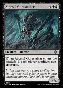 (2x FOIL) ABYSSAL GORESTALKER - Ixalan – MTG Magic the Gathering Card - Picture 1 of 5
