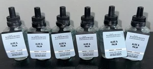 Bath & Body Works X6 ALOE & PALM Wallflower Refill Bulb Eucalyptus Vetiver - Picture 1 of 1