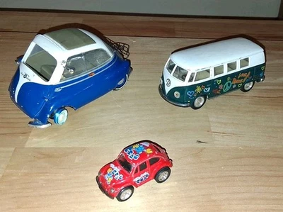 Revell 1/16 Scale Diecast BMW Isetta Blue/White vw beatle crabe peace van  READ - Image 1 of 4