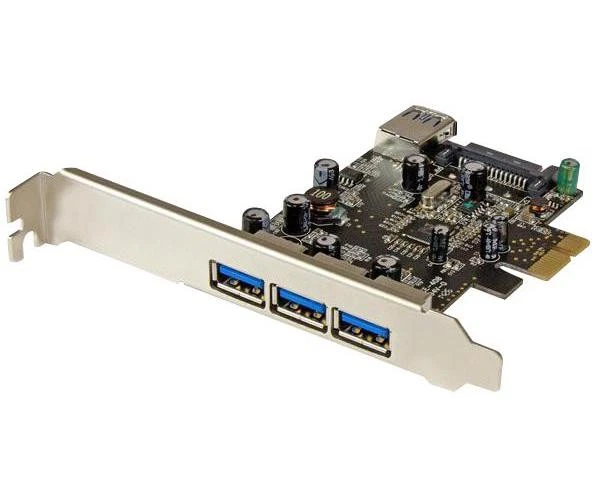 PEXUSB3S42 Startech Scheda Pci-Ex Usb 3.0 A 4 Porte - 3 Est/1 Int - Immagine 1 di 1