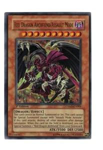 Yugioh - 1X Dragón Rojo Archidemonio/Modo Asalto - UR - 1er - CRMS-EN004 - CASI NUEVO - Imagen 1 de 2