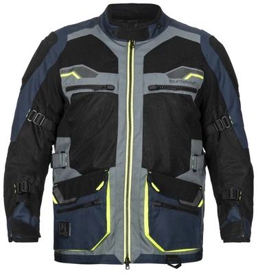 Tourmaster Ridgecrest Mens Adventure Motorcycle Touring Jacket Navy Blue - Image 1 of 2