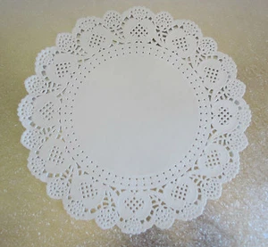 12" Off White Round Paper Doilies 12" 30cm Wedding Craft Scrapbooking - Picture 1 of 1
