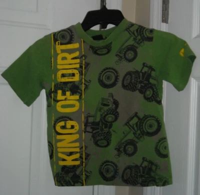 John Deere, King Of Dirt, Child's Shirt Graphic Tee-Shirt, Child Size 5/6, Green - Image 1 of 4