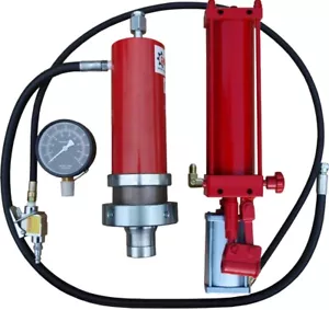 Werkstattpresse Satz 30T Hydraulikpumpe Druckluft Hydraulikzylinder Manometer - Bild 1 von 7