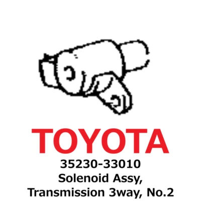 【NUEVO】Conjunto de solenoide Toyota Genuino Lexus ES300 ES330 RX330 RX350 35230-33010 Foto 1 de 2