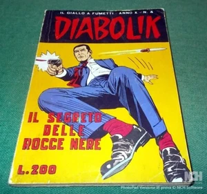 DIABOLIK year X no. 4 "The Secret of the Black Rocks" Astorina editions 1971 - Picture 1 of 5