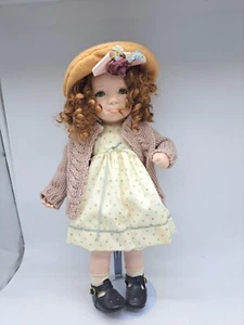 1993 World Gallery “Zoe” Porcelain 15” Doll By Linda Steele - Picture 1 of 8