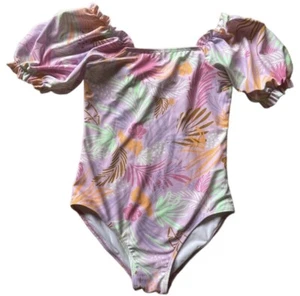 Beautiful floral swimsuit - girls size 11 - 12 NEW - Picture 1 of 4