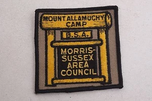Mount Allamuchy Camp Morris Sussex Area Vintage Boy Scout Patch (C2L-66) BSA - Foto 1 di 3