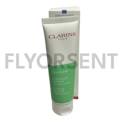 CLARINS PURE SCRUB PURIFYING  GEL WITH LAVA Beads 1.7 oz. NiB - Image 1 of 4