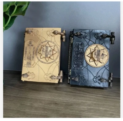 Replica Book Of The Dead The Mummy Prop with Key Can Be Opened Book Box Resin - Image 1 of 4