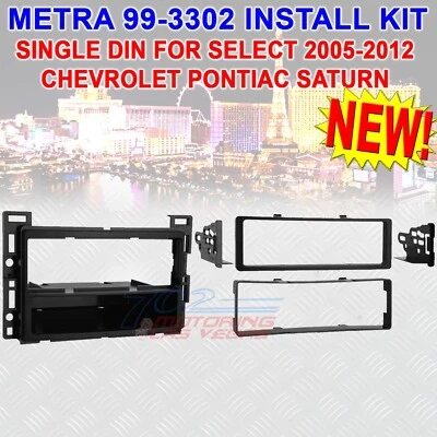 ¡NUEVO! KIT DE INSTALACIÓN METRA 99-3302 SINGLE DIN PARA VEHÍCULOS SELECTOS 2005-UP GM/CHEVY Foto 1 de 2