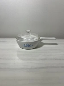 Vintage Corning Ware P-81-B Cornflower Blue Skillet with Pyrex P-81-C Lid - Picture 1 of 13